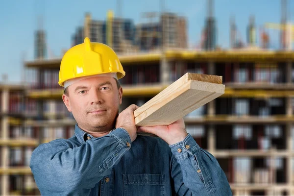 Trabajador de la construcción, Construcción, Carpintero . —  Fotos de Stock