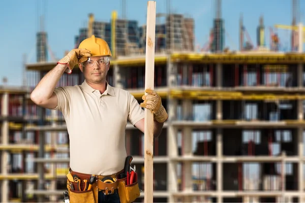 Bauarbeiter, Handwerker, Bauarbeiter. — Stockfoto