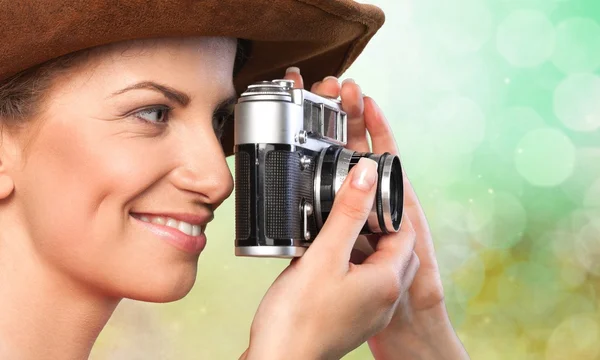 Photographer, Camera, Photographing. — Stock Photo, Image