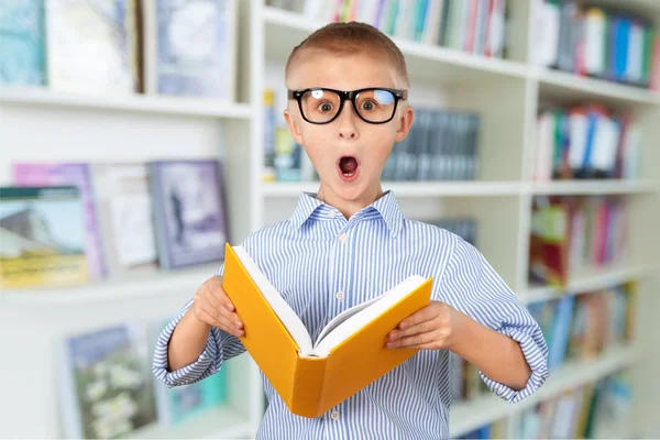 Reading, boek, kind. — Stockfoto