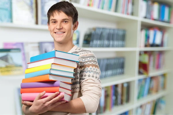 College Student, Student, książki. — Zdjęcie stockowe