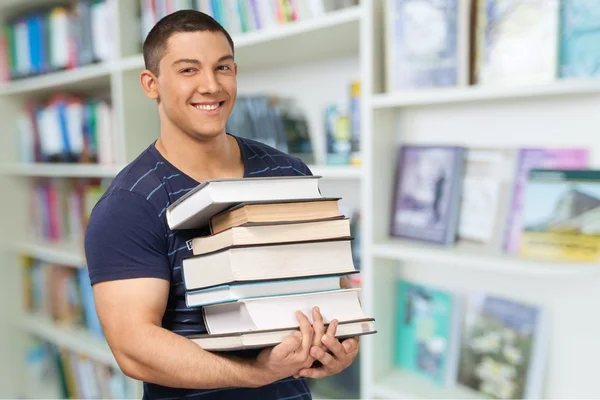 Estudiante Universitario, Estudiante, Libro . — Foto de Stock