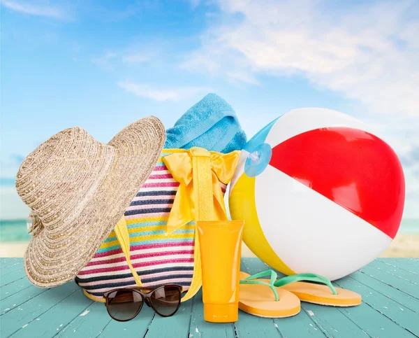 Urlaub, Strand, Sommer. — Stockfoto