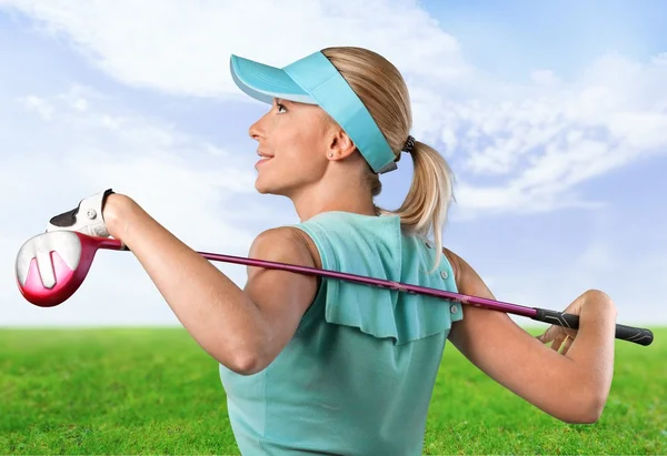 Golf, Donna, Rosa . — Foto Stock