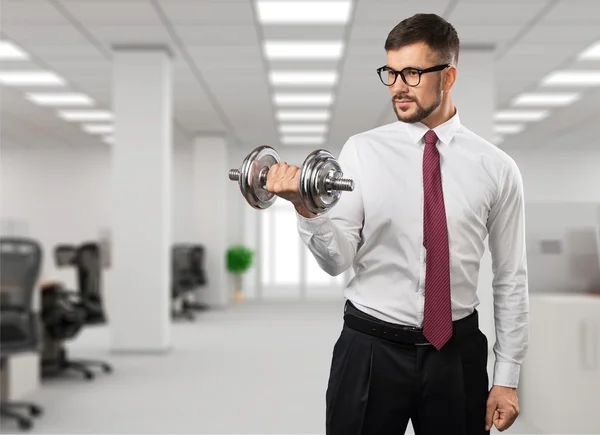 Fuerza, éxito, hombre de negocios . — Foto de Stock