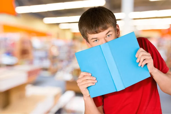 Μαθητή, βιβλίο, αρσενικά. — Φωτογραφία Αρχείου
