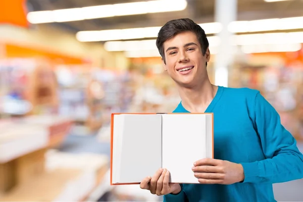 Student, amerikanische Kultur, Buch. — Stockfoto