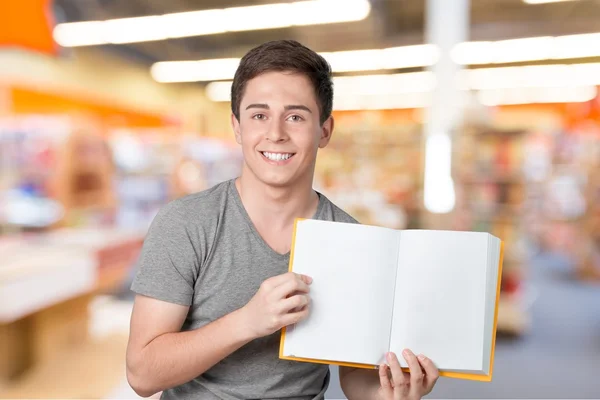 Student, amerikanische Kultur, Buch. — Stockfoto