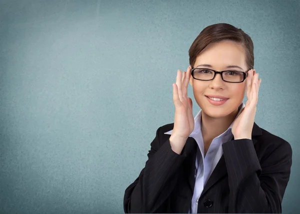 Optometrista, óculos, óculos . — Fotografia de Stock