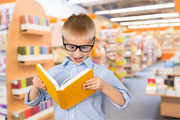 Reading, boek, kind. — Stockfoto