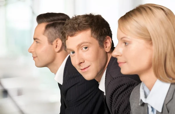 Geschäft, Treffen, Geschäftsmann. — Stockfoto