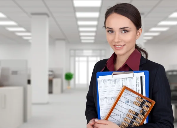 Abacus, alegre, pessoa . — Fotografia de Stock