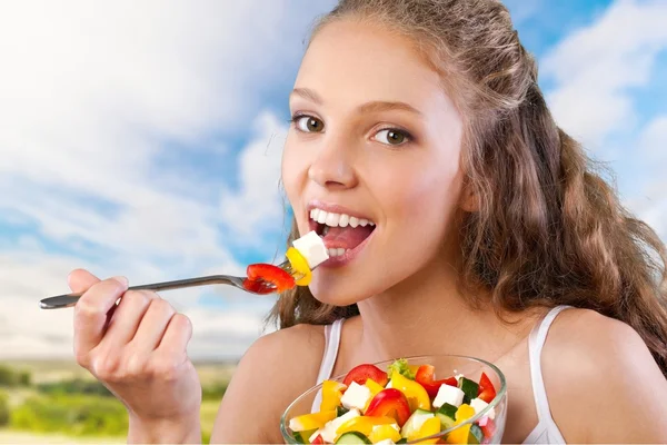 Ernährung, Frauen, gesunde Ernährung. — Stockfoto