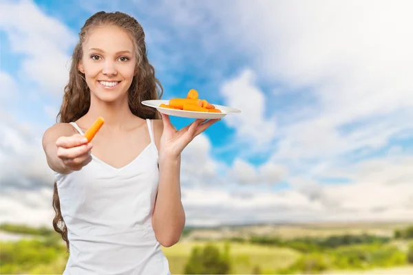 Comer, Verduras, Zanahoria . —  Fotos de Stock