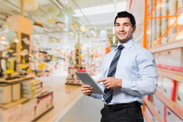 Bedrijfsleven, zakenman, verzending. — Stockfoto