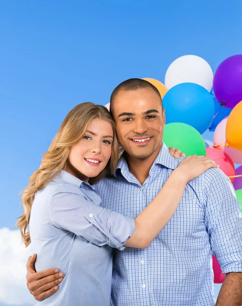 Sorrindo, jovem, branco . — Fotografia de Stock