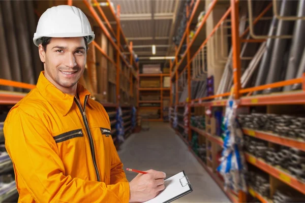 Engenheiro, trabalho, retrato . — Fotografia de Stock