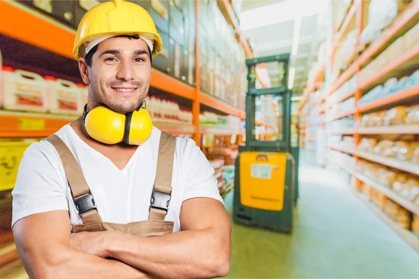 Trabajador, ingeniero, producción . — Foto de Stock