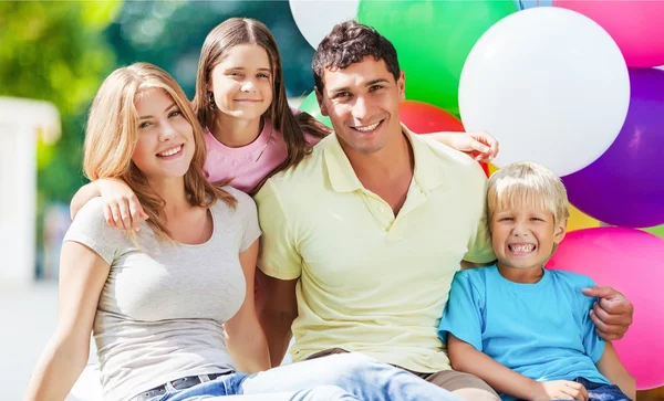 Familie, huis, residentiële structuur. — Stockfoto