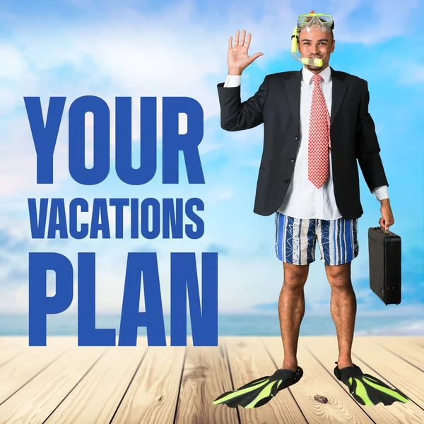 Seu, férias, plano . — Fotografia de Stock