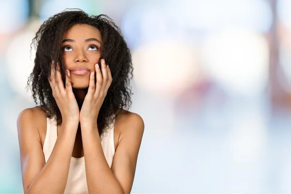 Mujeres, negras, preocupadas . — Foto de Stock