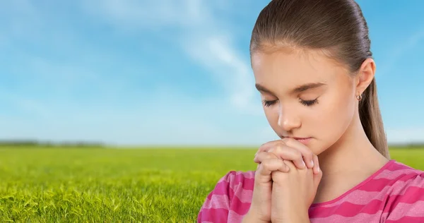 Rezar, Criança, Religião . — Fotografia de Stock