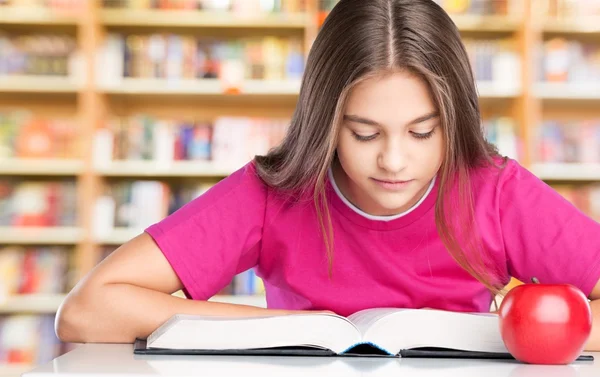 Reading, kid, book. — Stock Photo, Image