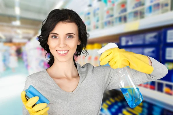 Cleaning, Cleaner, House. — Stock Photo, Image