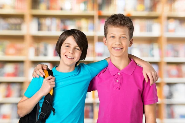 Escuela, stand, grupo . — Foto de Stock