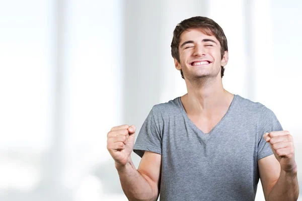 Winner, fist, guy. — Stock Photo, Image