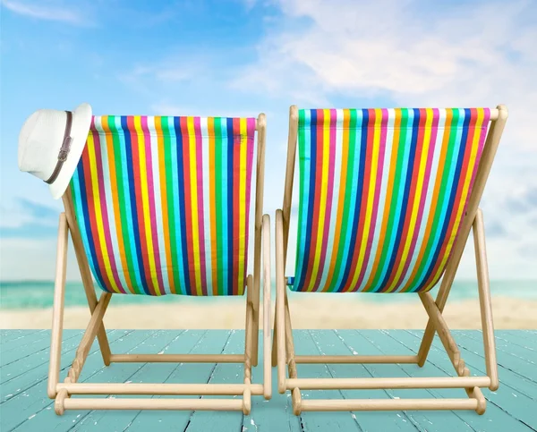 Stranden, två, lugn. — Stockfoto