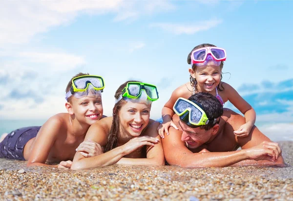 Playa, snorkel, snorkel . — Foto de Stock