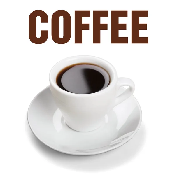 Caffè, tazza, caffè nero . — Foto Stock