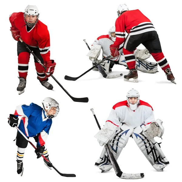 Ishockey, is, skridskoåkning. — Stockfoto