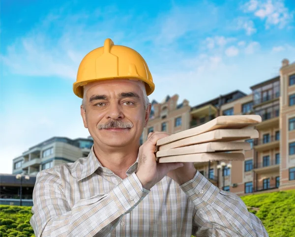 Trabalhador da construção civil, Construção, Carpinteiro . — Fotografia de Stock