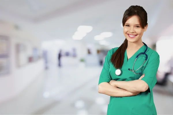 Krankenschwester, Gesundheitswesen und Medizin, menschlicher Arm. — Stockfoto