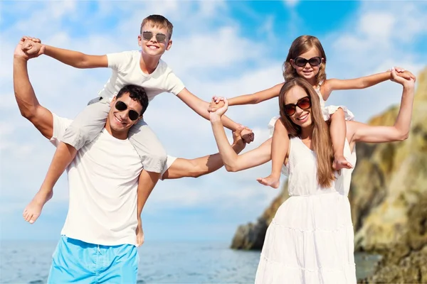 Playa, niños, diversión . — Foto de Stock