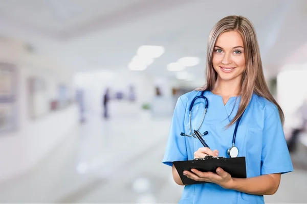 Enfermeira, Esfoliação, Saúde e Medicina . — Fotografia de Stock