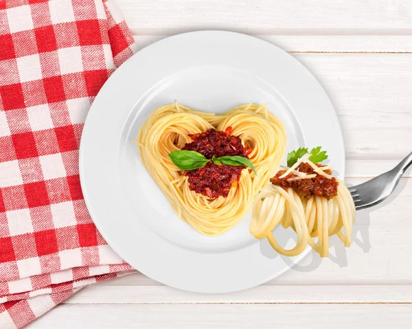 Food, heart, love. — Stock Photo, Image