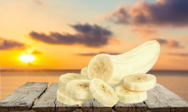 Banane, Portion, Obst. — Stockfoto