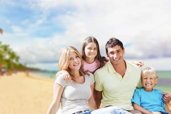 Familia, Casa, Estructura Residencial . — Foto de Stock