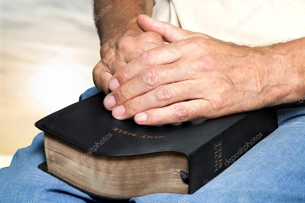 Bible, Human Hand, Praying.