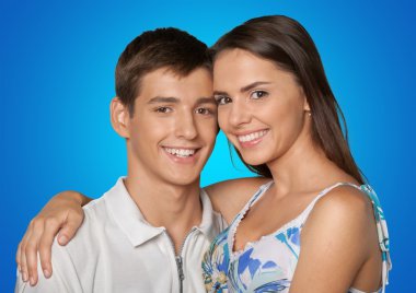 Çift, neşeli, mutluluk.