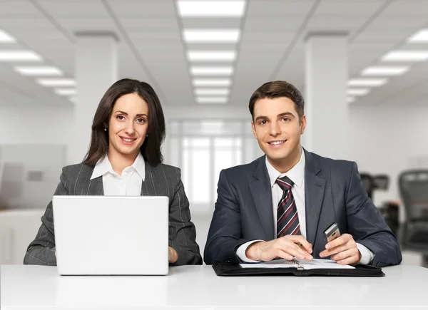 Wirtschaft, Computer, Büro. — Stockfoto