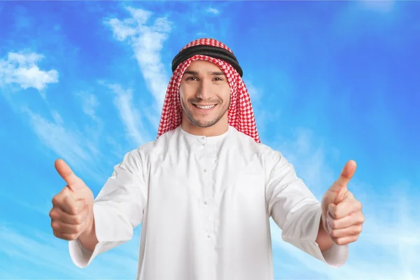 Saudi, man, kleding. — Stockfoto