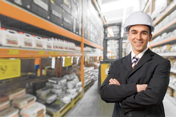 Negro, Construcción, Ingeniero . — Foto de Stock