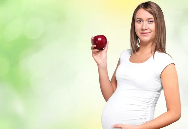 Embarazo Humano, Mujeres, Comer . —  Fotos de Stock