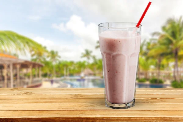 Smoothie, milkshake, Ontbijt. — Stockfoto