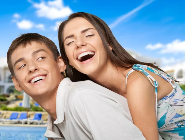 Pareja, Playa, Verano . — Foto de Stock