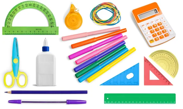 School Supplies, Education, Office Supply. — Stock Photo, Image